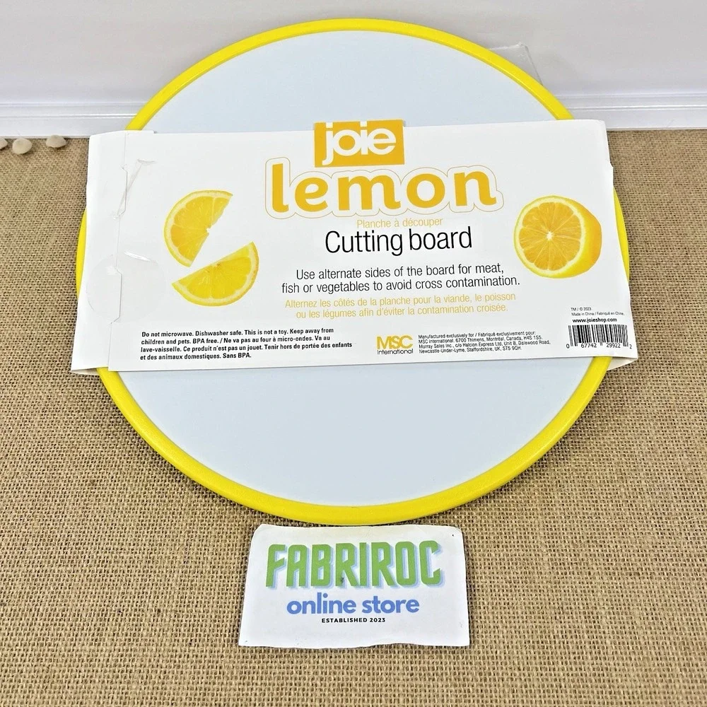 Lemon Cutting Board Yellow Joie